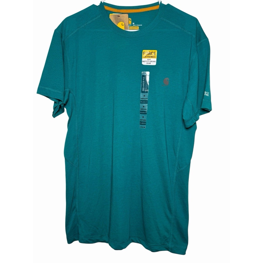 Carhartt Force Extremes Men's Medium Teal Relaxed Fit T Shirt NWT